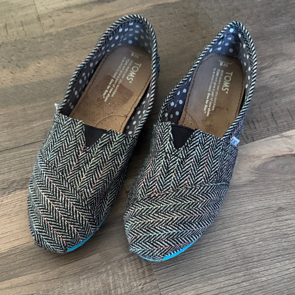 TOMS Herringbone Slip-Ons shoes